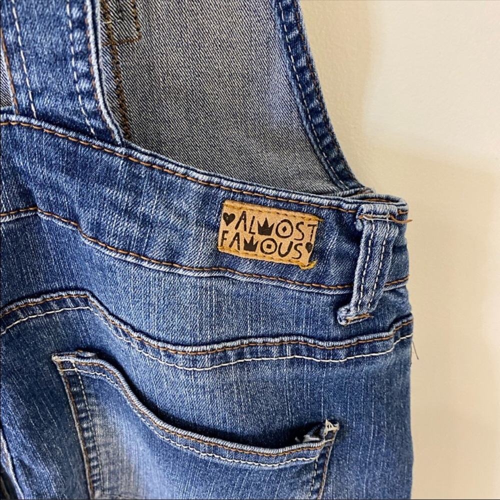 Almost famous jean overalls size 9 - Picture 8 of 8